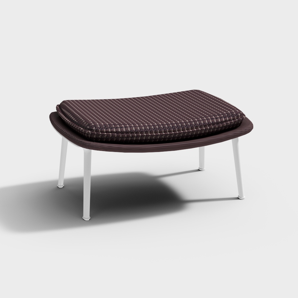 Vitra Slow_Chair_Ottoman3D模型