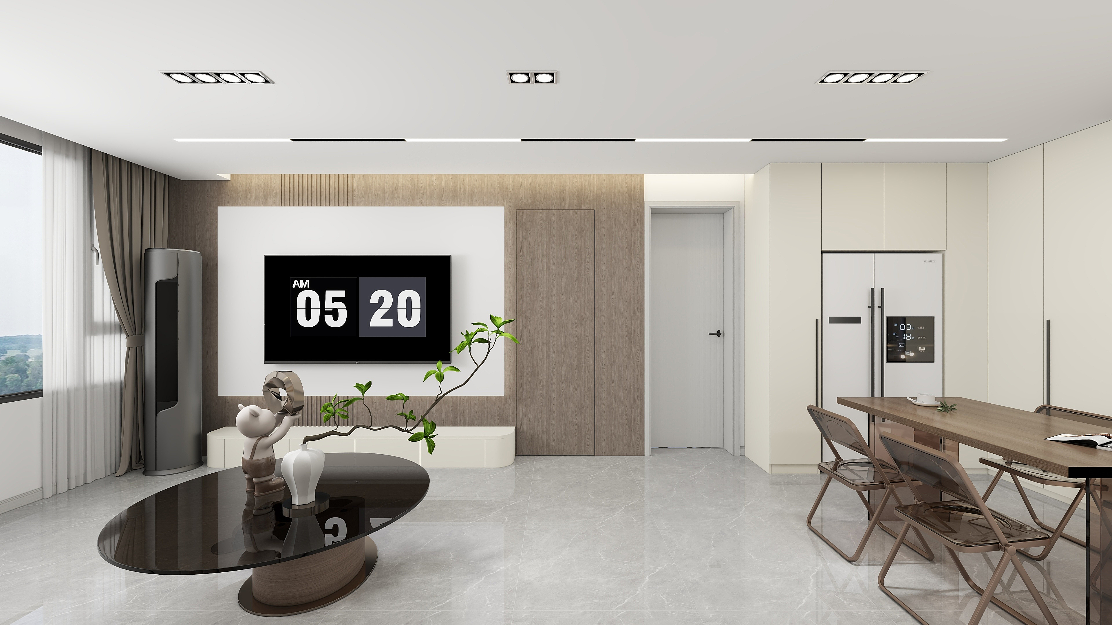 怀远盼盼木门全屋整装-山水文园1-1201-原木奶油1-装修设计方案