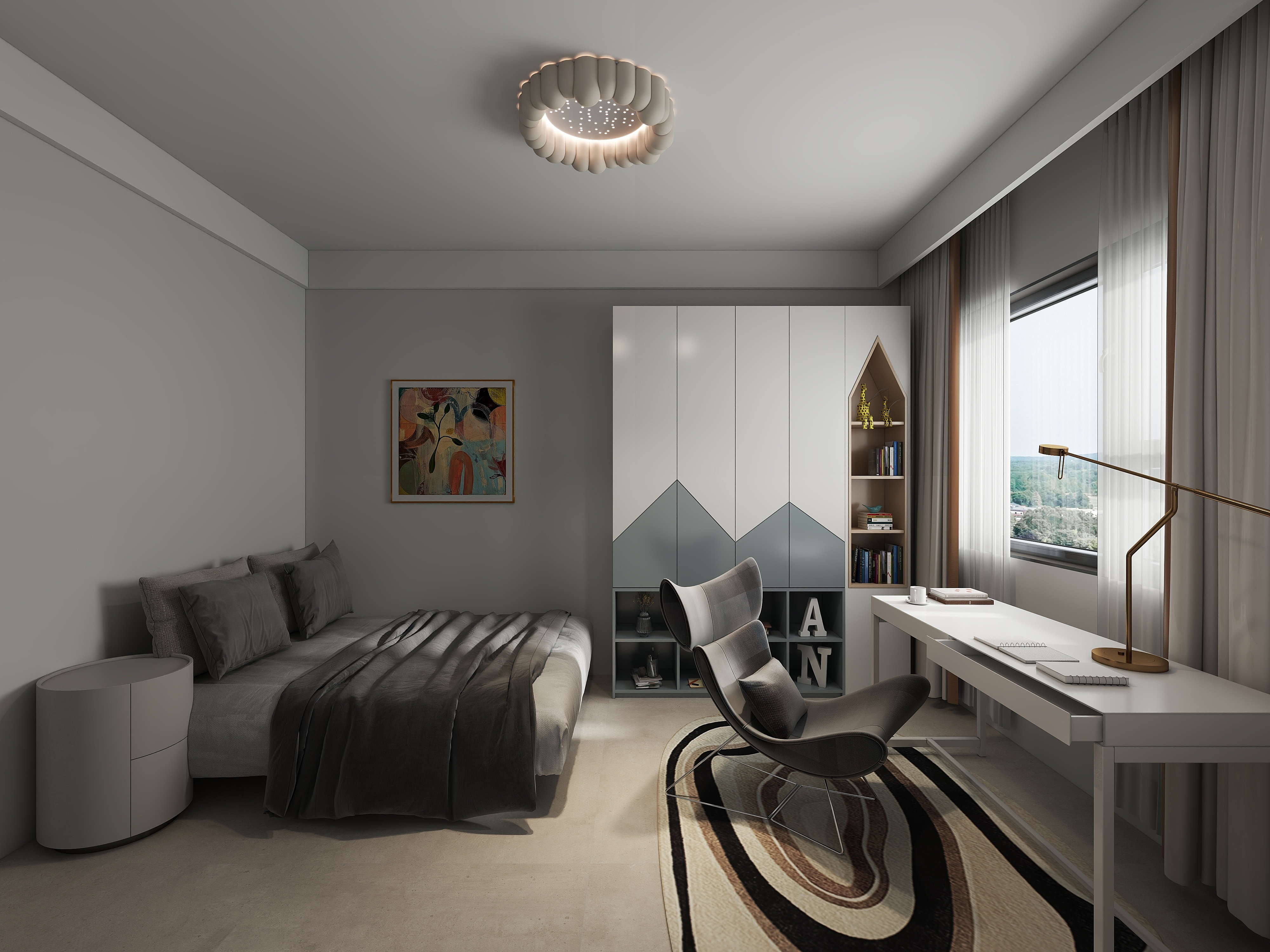 十方糖空间设计事务所-中实春天里效果图-副本-装修设计方案