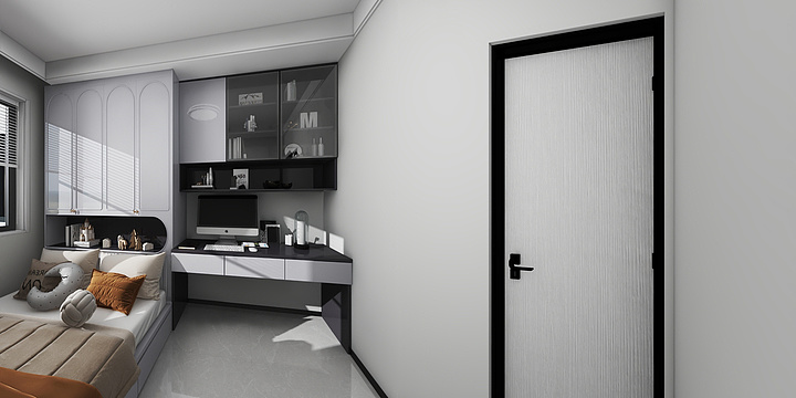 陕西居永悦建筑装饰工程有限公司-水木清华6-03户型-装修设计方案