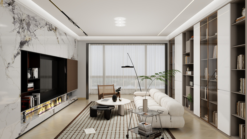 bDJnQDyk-奶油风方案120m²装修效果图