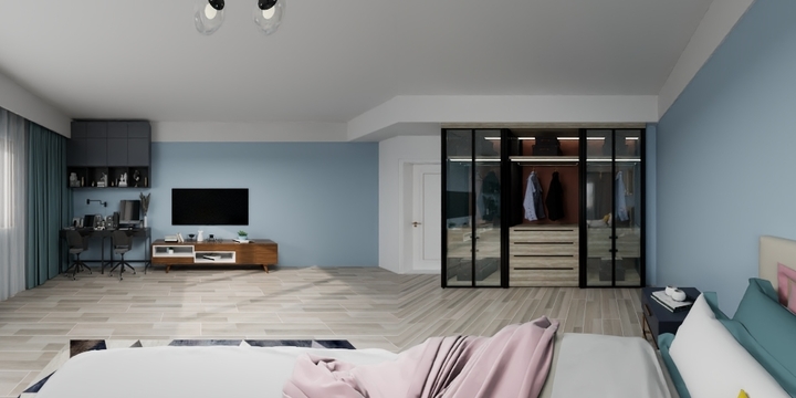 紅太阳装饰-平面布置图（黑白）-装修设计方案