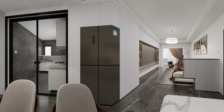 三川飘来的云-丽江金福家园1栋1单元602平面图导出-装修设计方案