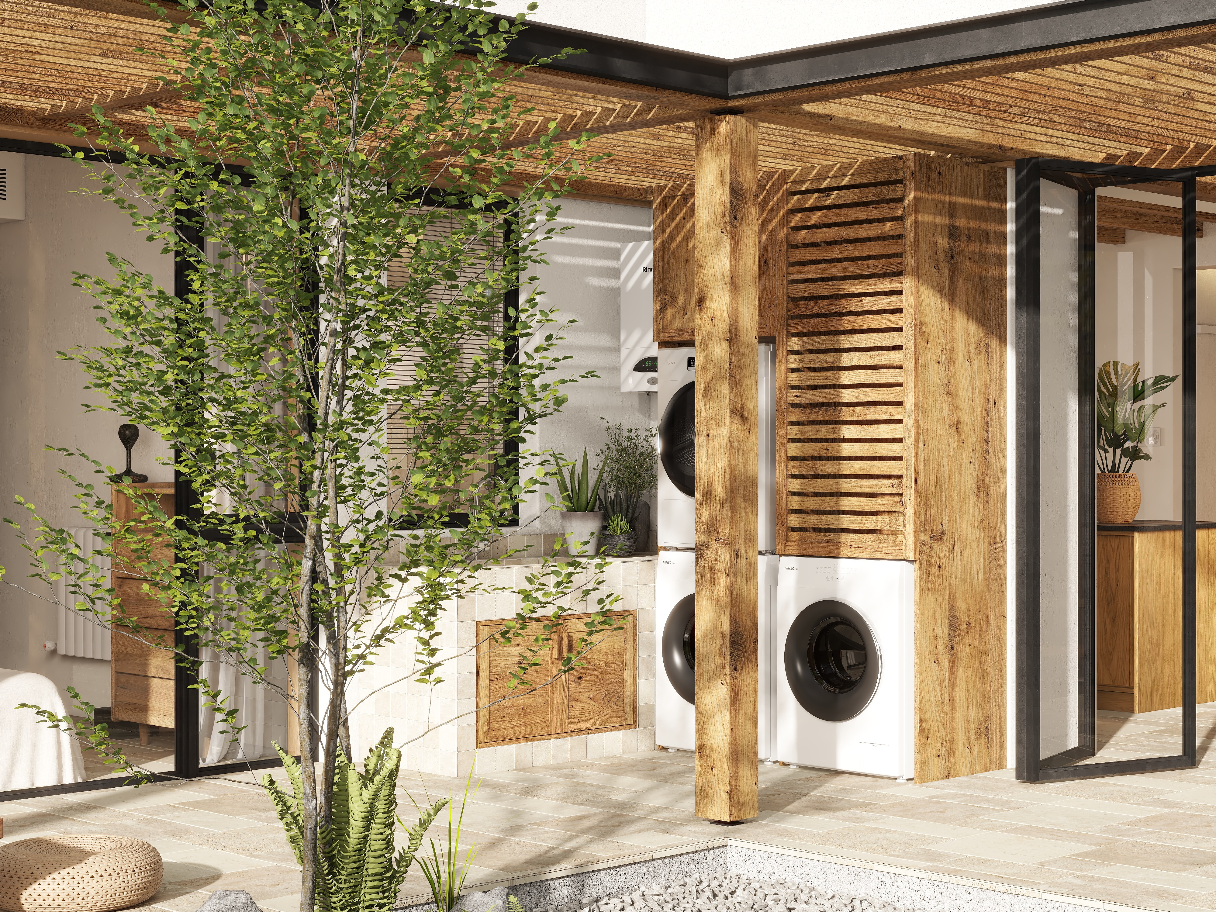 包包别-《自然主义》-成都新尚.尚院一层后花园装修效果图第3张