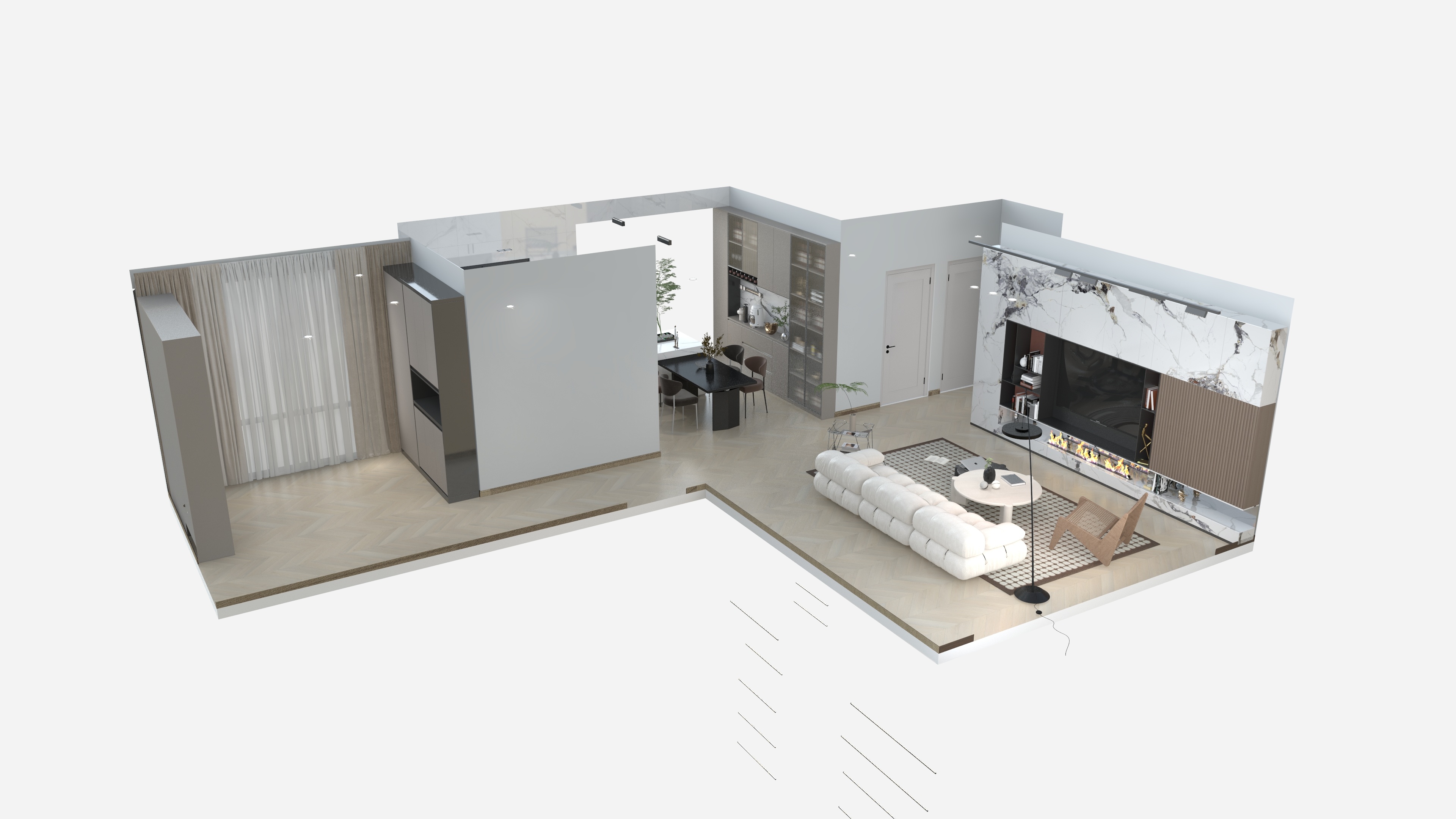 宇将军飞踢-欧美方案120m²-副本-装修设计方案