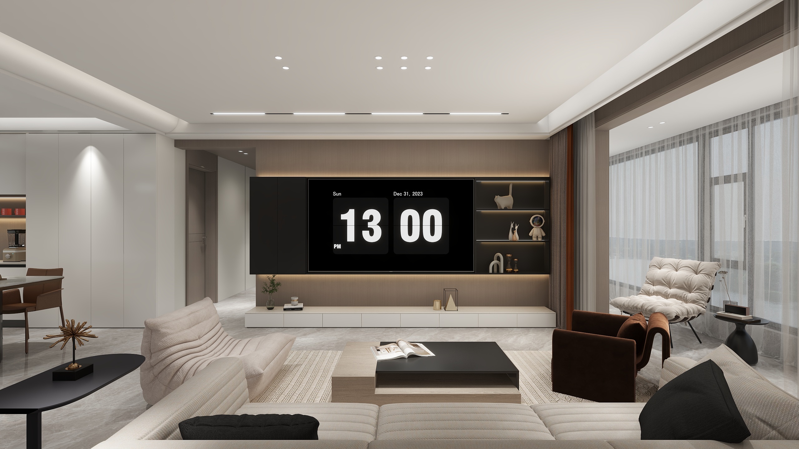 相信时间-现代简约141㎡4室-装修设计方案