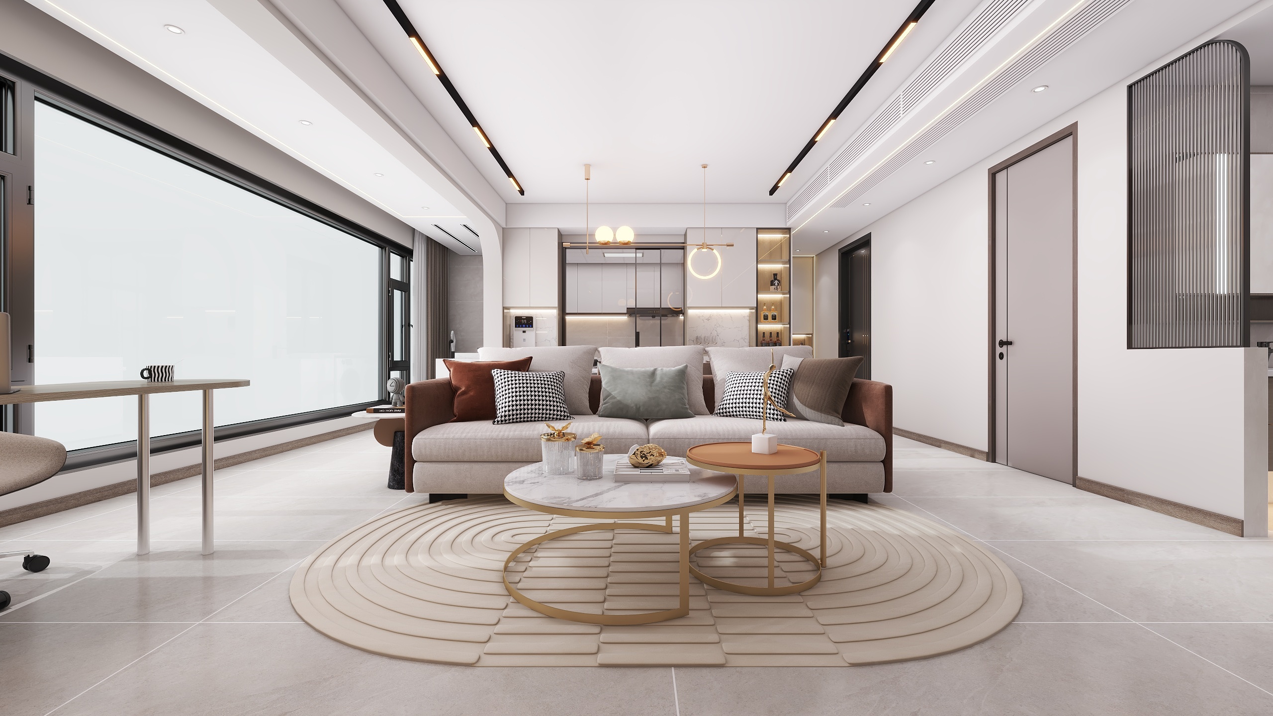 成爽-四川成都光华一品（108平方现代简约三居室）装修效果图