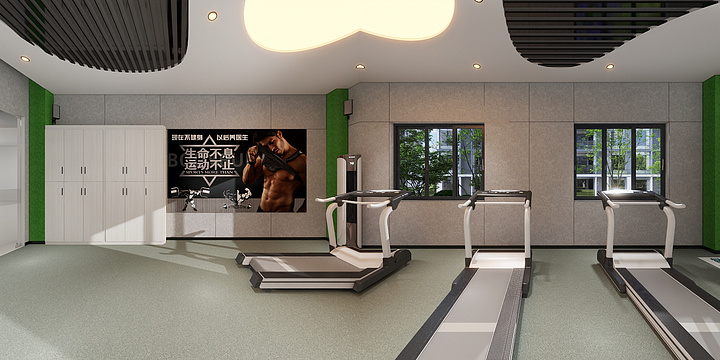 黄建林-巴铃登高集团健身房-装修设计方案