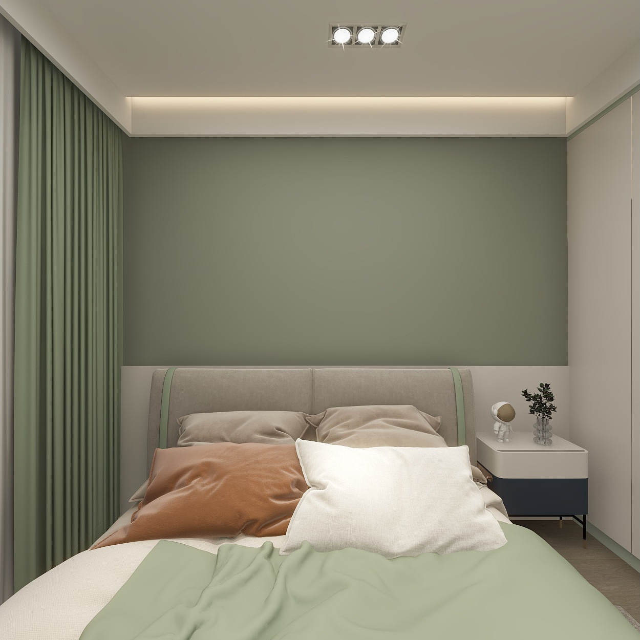 壹诺设计工作室-117㎡3室-现代简约 一层儿童房装修效果图第4张