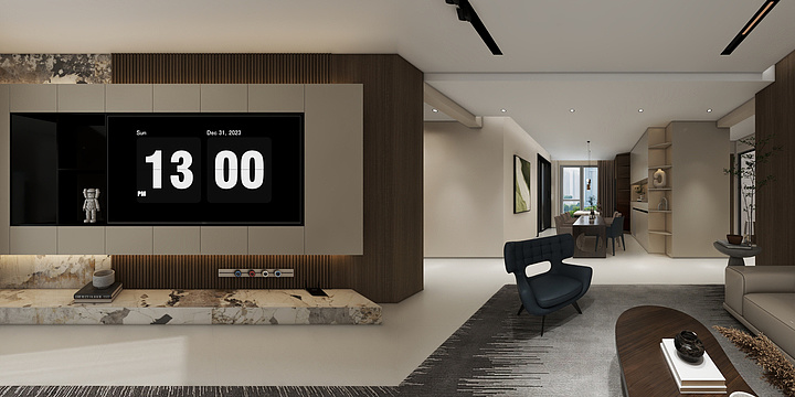 入筑设计事务所-天泰.紫金公馆130平设计方案-装修设计方案