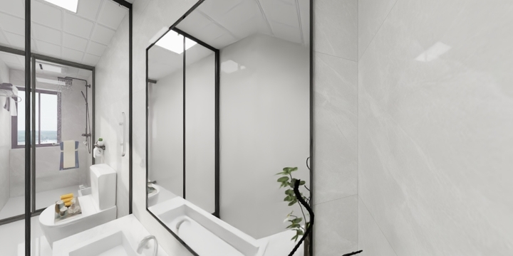 明谭设计-江山赋-c130奶油风-副本2硬装完成-装修设计方案