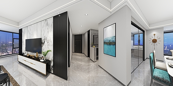 李工15679656939-东瑞公园学府C1户型-4室2厅2卫1厨-119 ㎡-装修设计方案