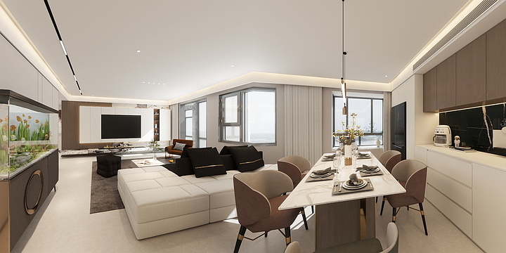 商丘市创启装饰工程有限公-润天城601-装修设计方案