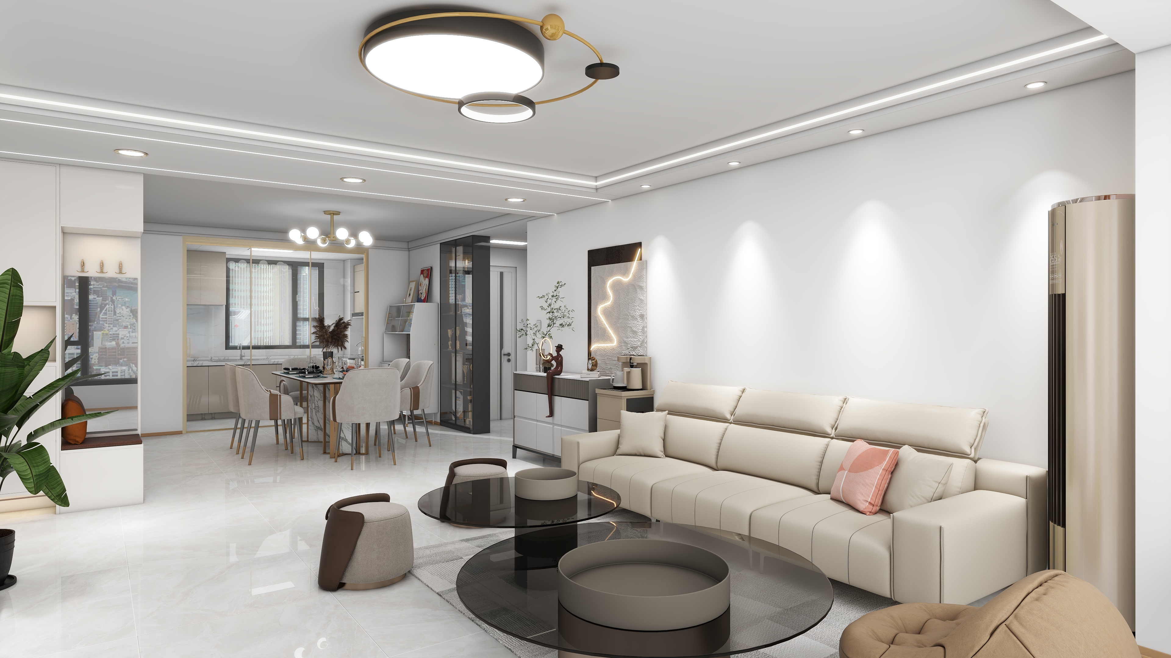 jeezhang56573316-恒信中梁天阙府 142㎡精品自装装修效果图