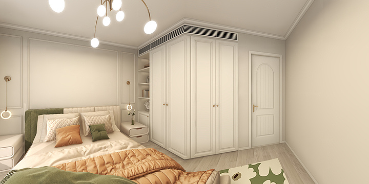 华丽效果-法式奶油风-装修设计方案