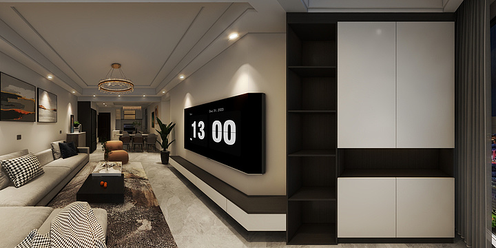 贵州仨禾建筑装饰工程有限公司-蓝山一平B1-26-2-装修设计方案