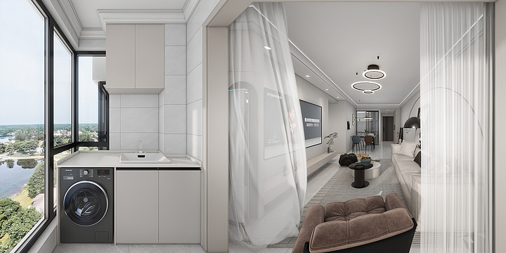 萧老师-效果图设计-恒大珺睿府中间户-装修设计方案