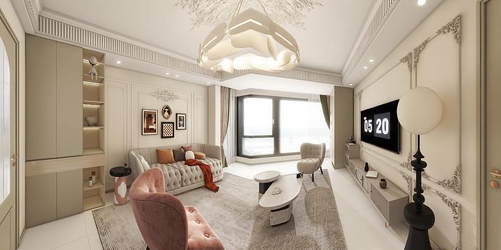 不知名设计师呀-芙蓉苑 两室-装修设计方案