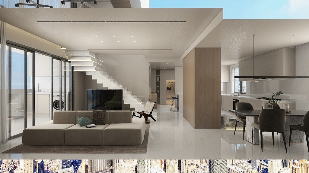 朴合设计-铁建城6-1最新-装修设计方案