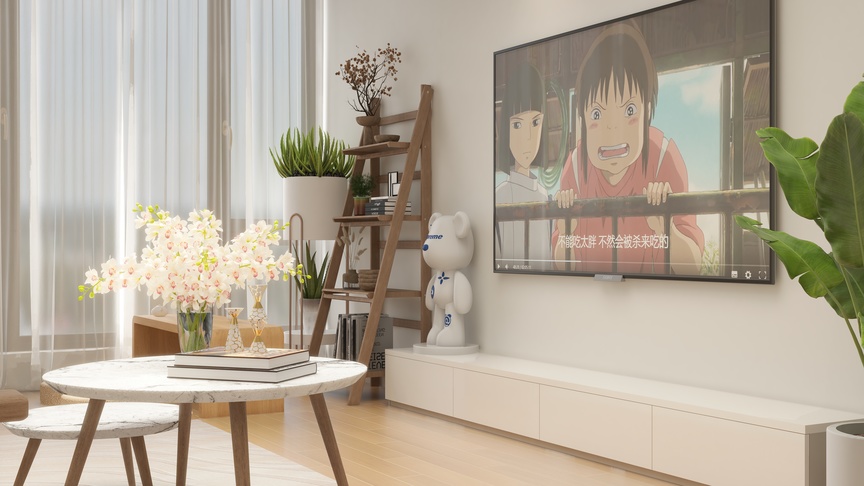 壹诺设计工作室-95㎡3室-原木风 装修效果图