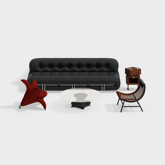 Cassina antique sofa and coffee table set