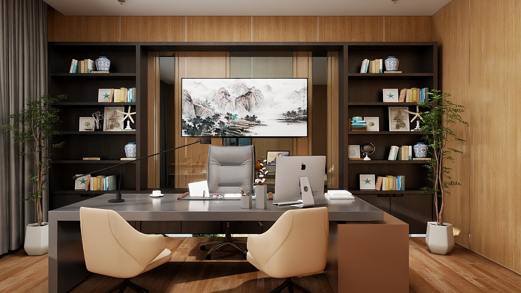 DYJ党妍姣-老总办公室-装修设计方案