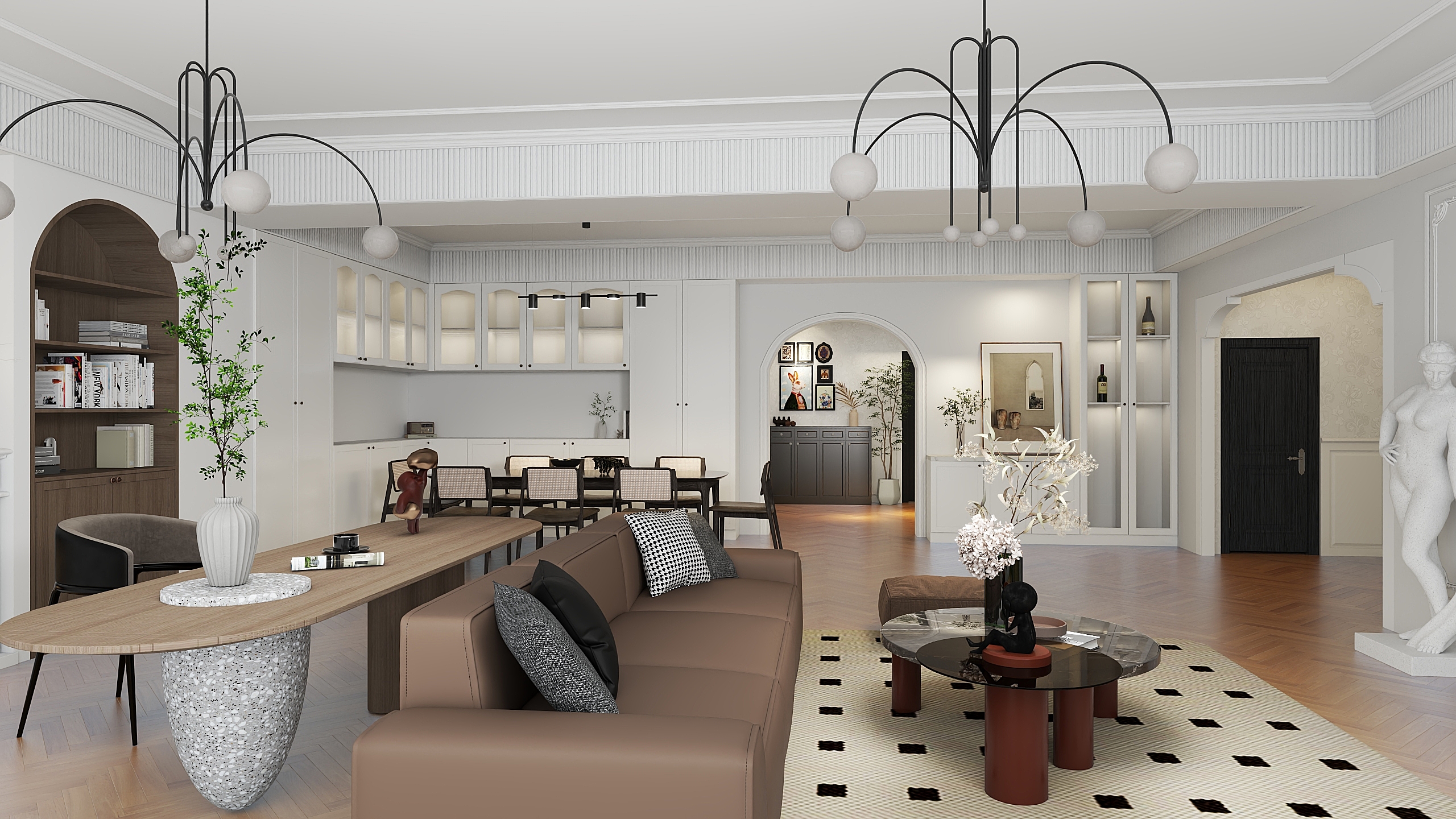 不知道KNXp-格林国际182㎡2室装修效果图