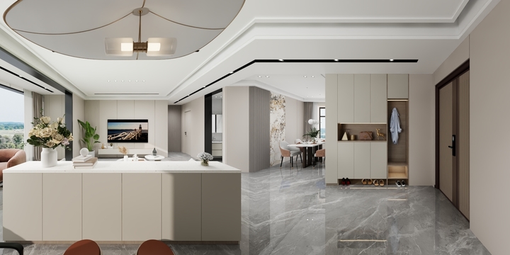 李贤设计-现代小美风雅居效果-装修设计方案