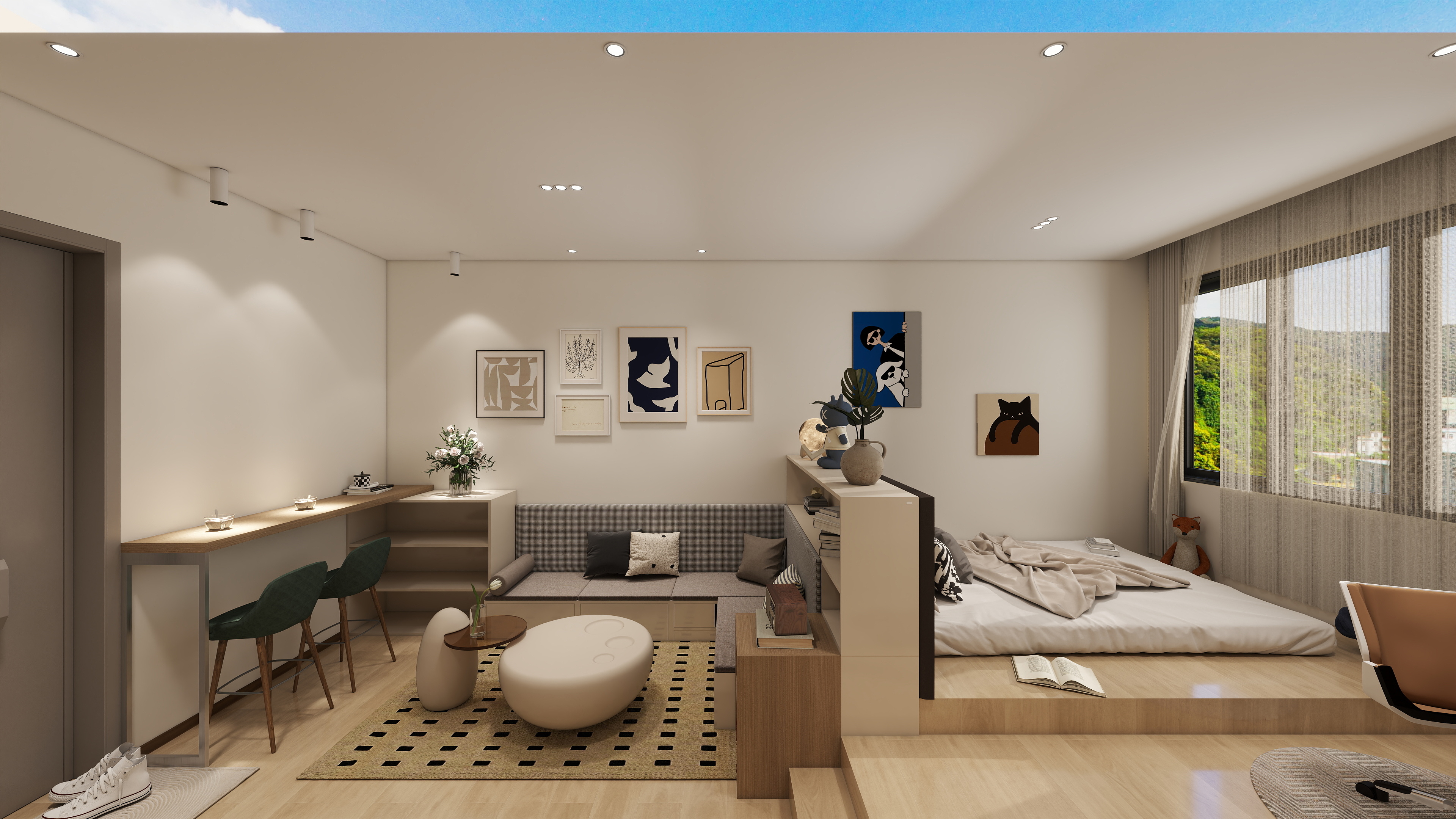 凯里中亚装饰-未来城36㎡-装修设计方案