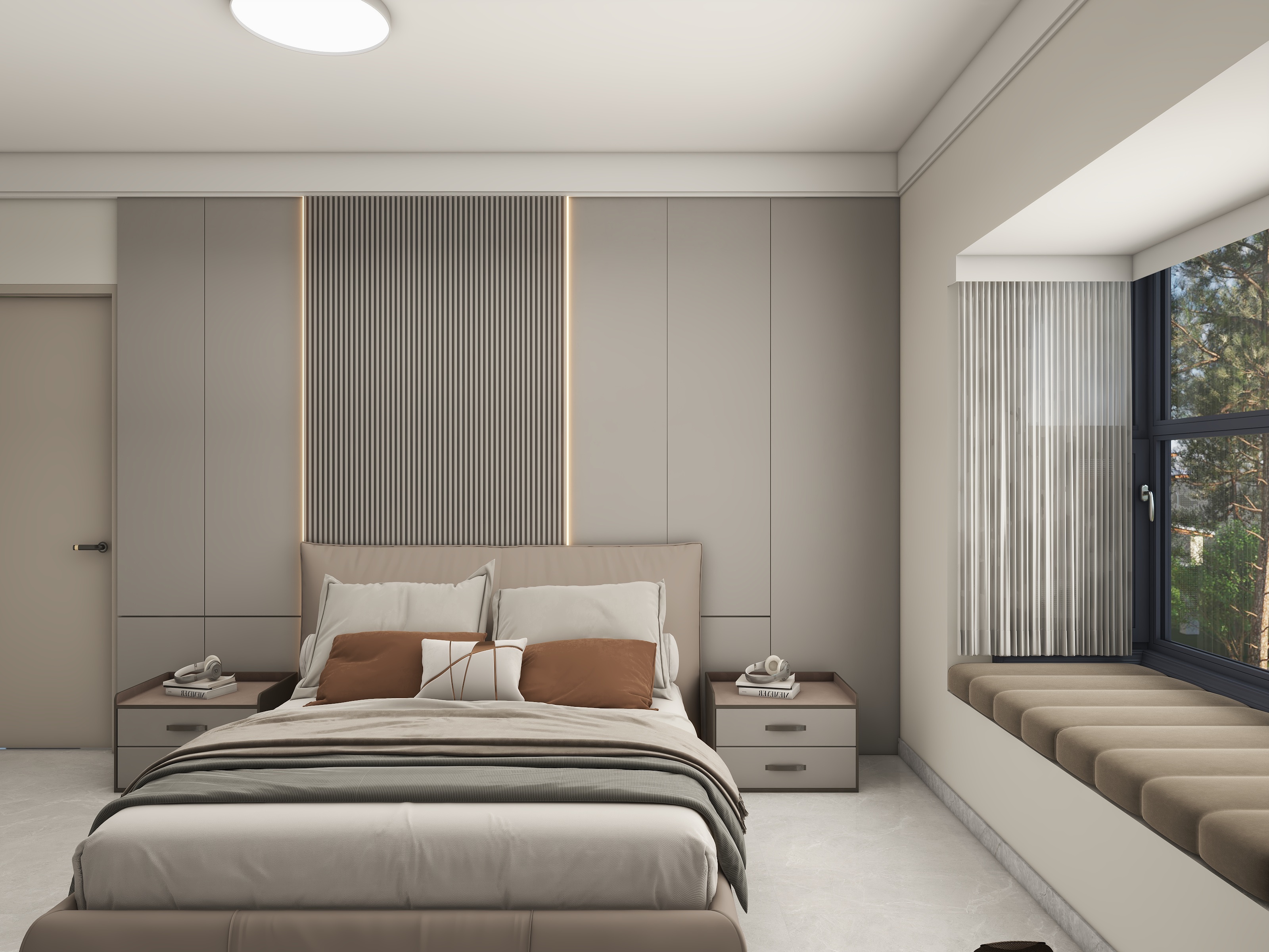 设计PSwW-奶油风格卧室-装修设计方案