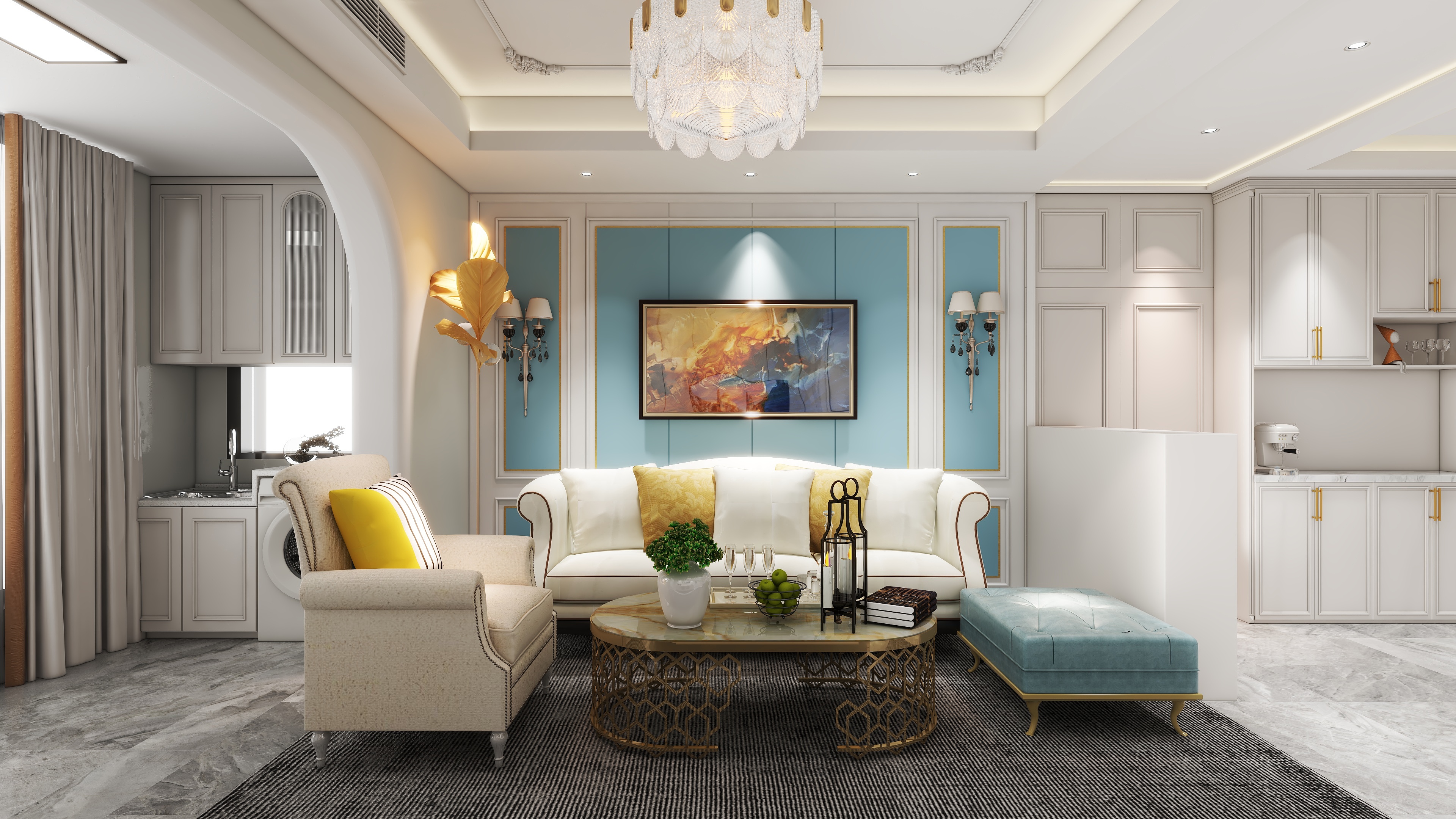 Andreanb-玫瑰湾轻法108平-装修设计方案