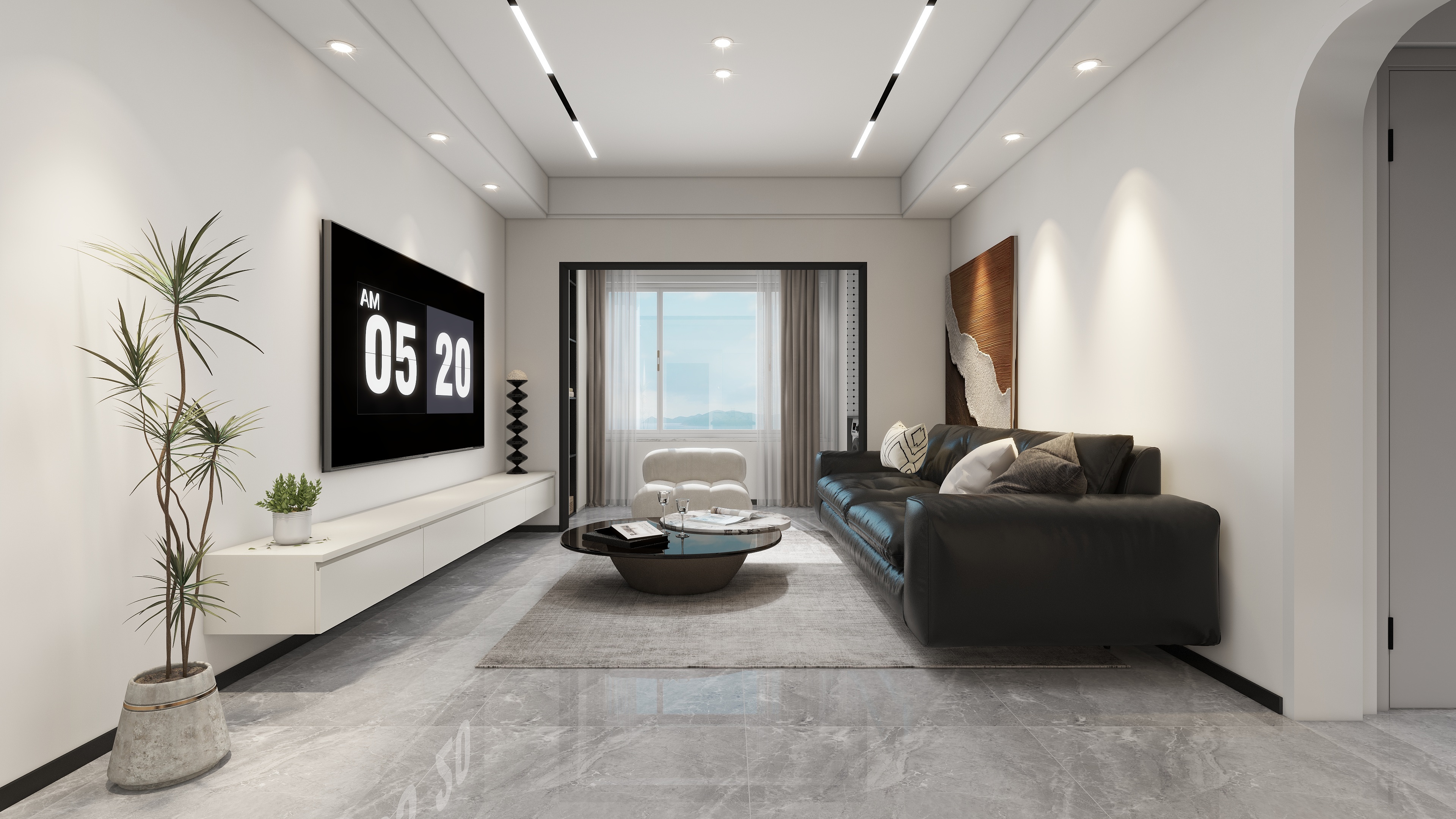 卓来studio-紫宸现代简约-装修设计方案