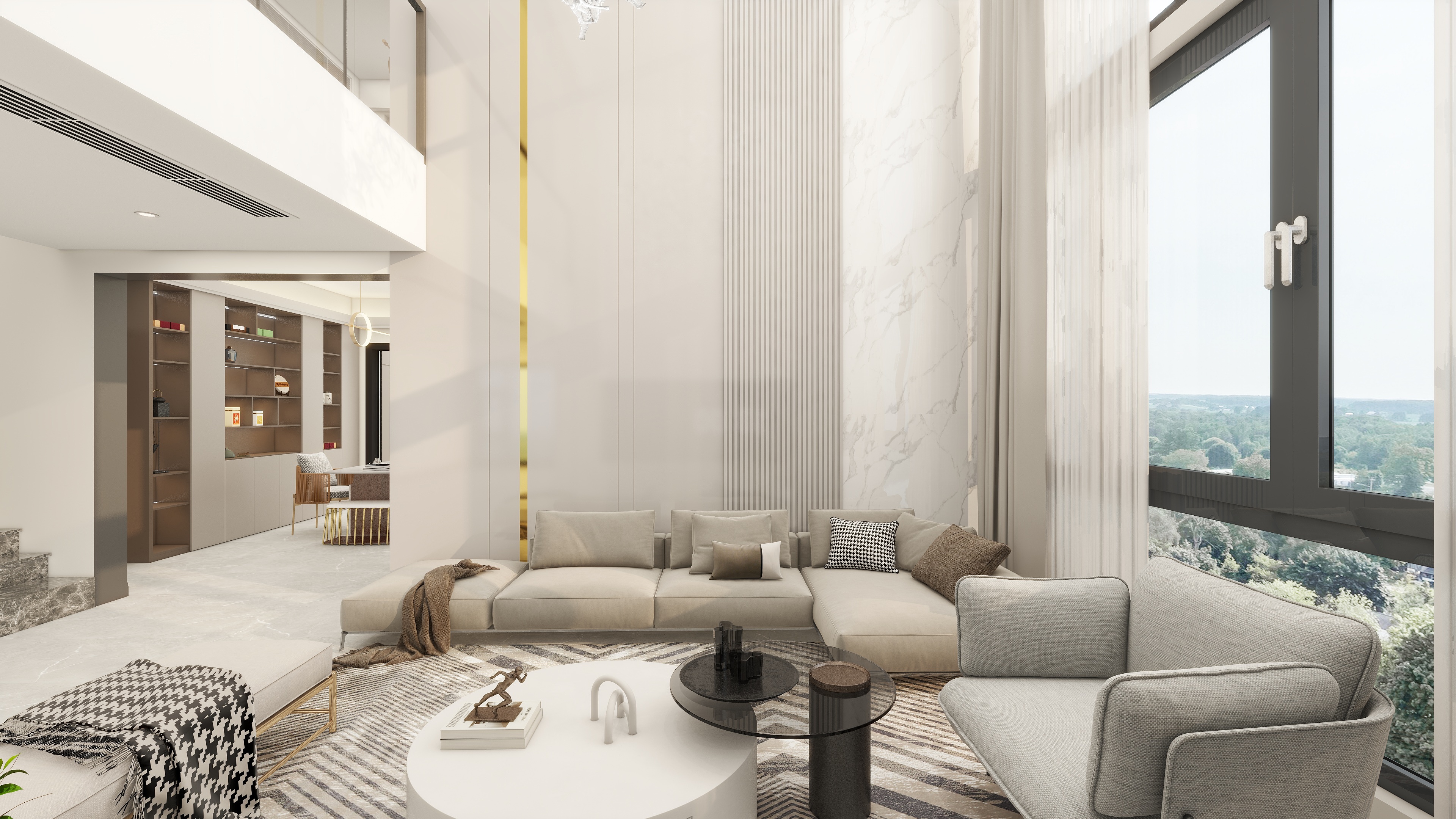 QQN-万山华府轻奢179㎡6室装修效果图