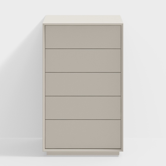 Modern cream style white chest of drawers