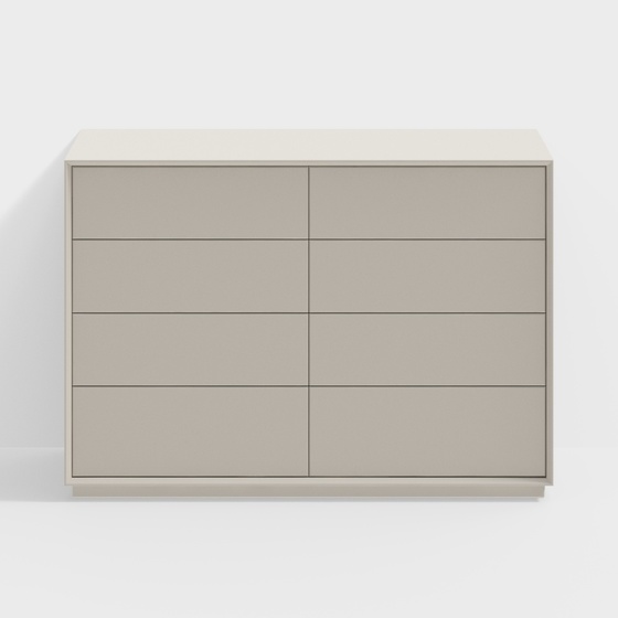 Modern Cream Style White Chest Of Drawers