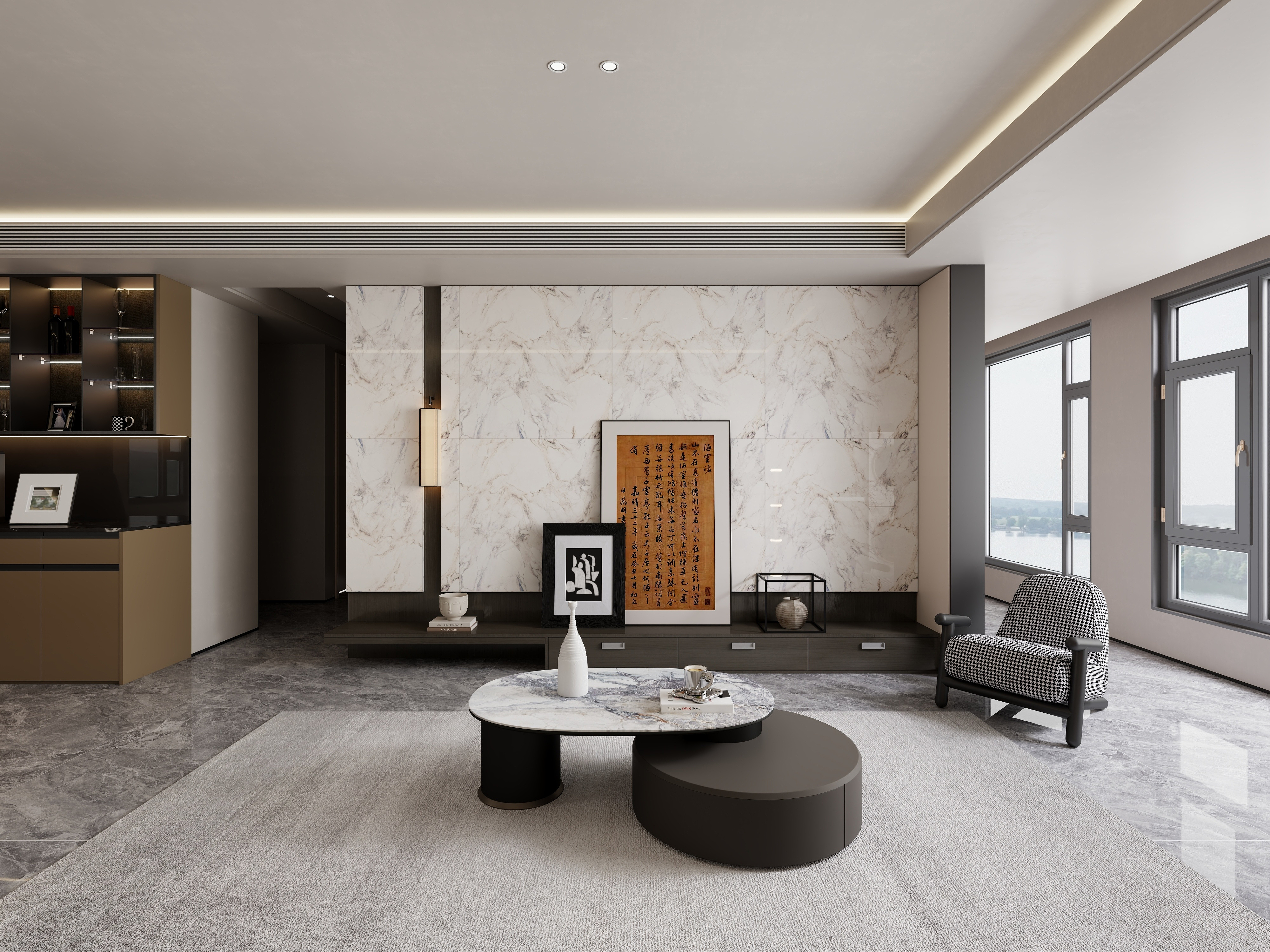 颜jjj-轻奢客餐厅-装修设计方案