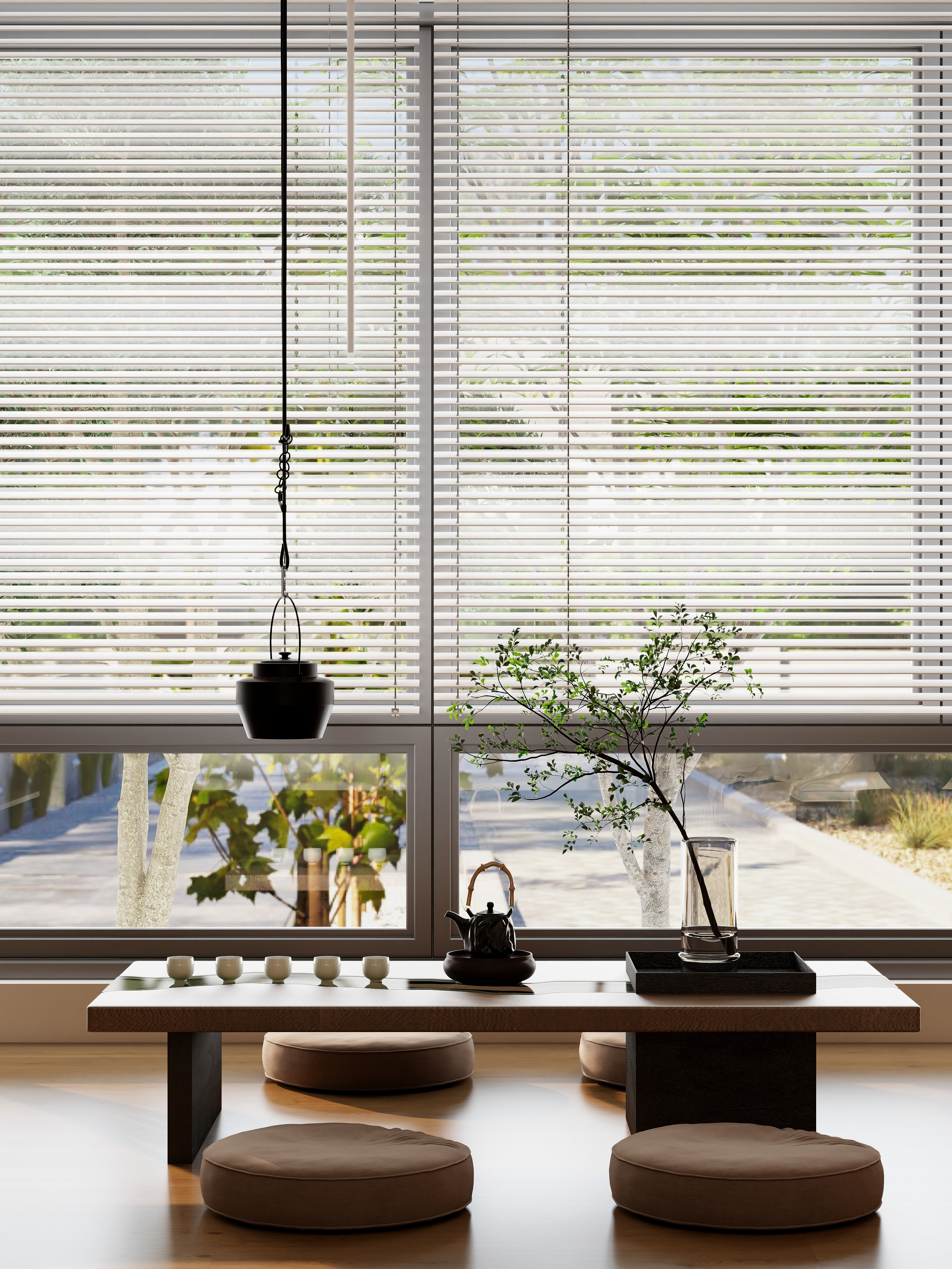 觅境设计工作室-碧桂园宋代美学一层客餐厅装修效果图第1张