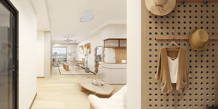 洄麓设计-|北欧风|81㎡三居室-装修设计方案