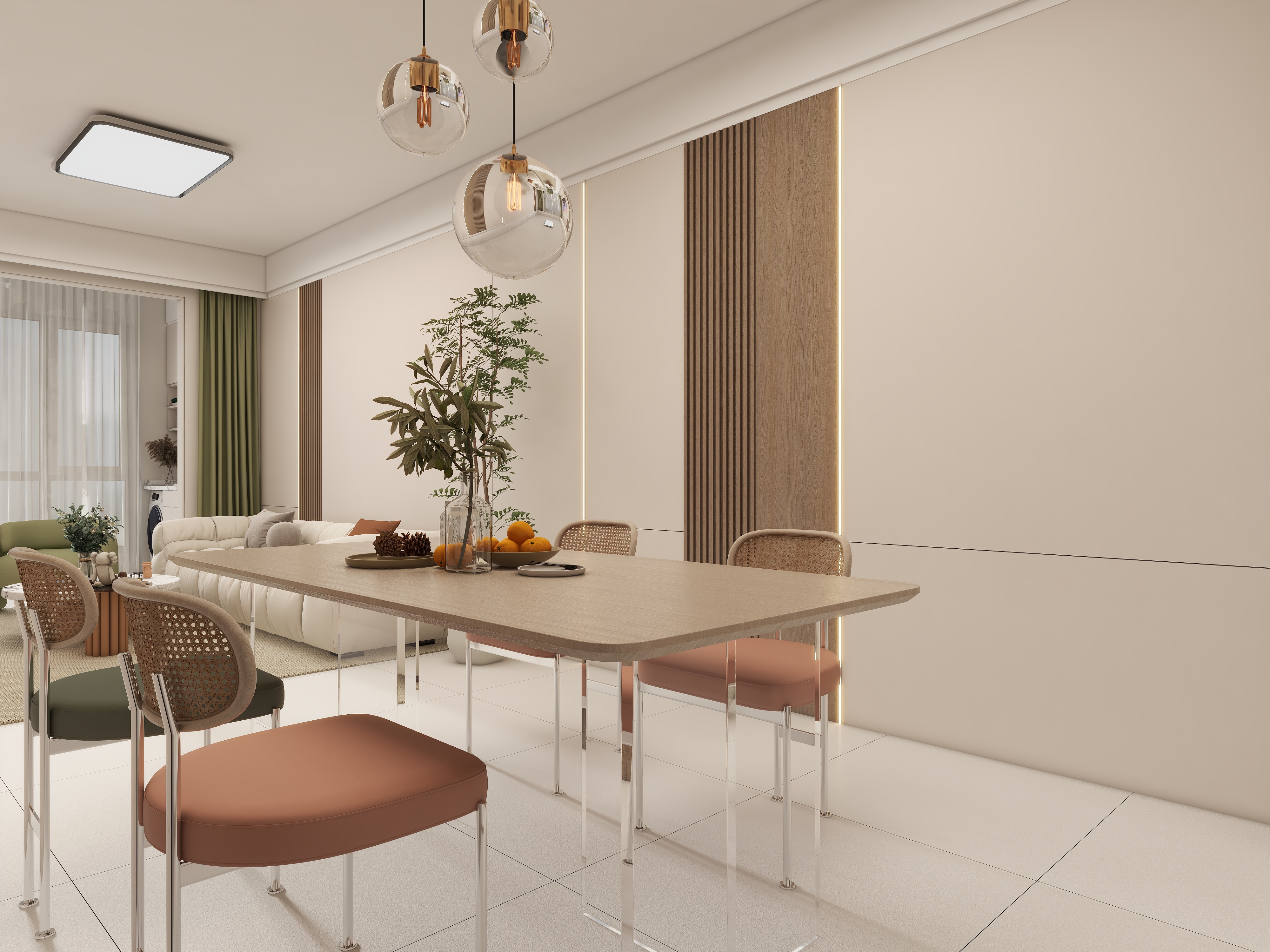 壹诺设计工作室-奶油风装修效果图