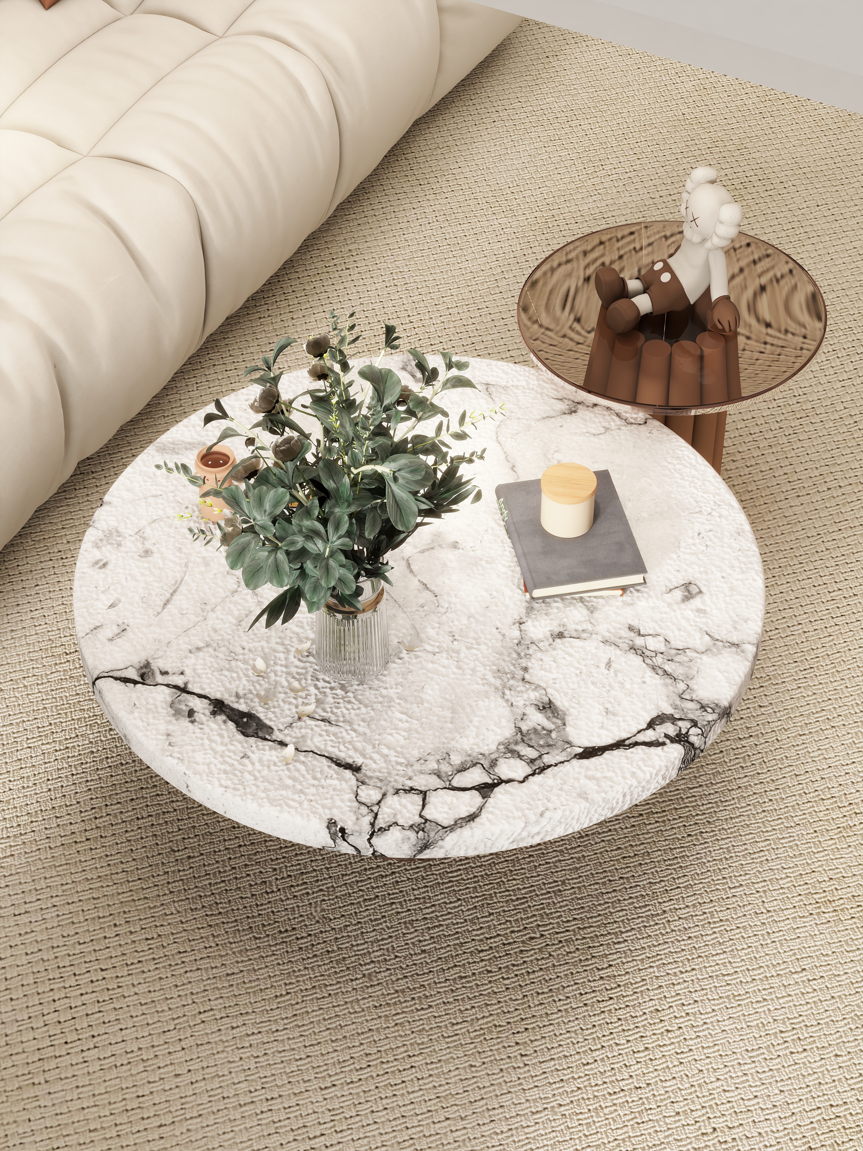 壹诺设计工作室-96㎡3室-奶油风装修效果图