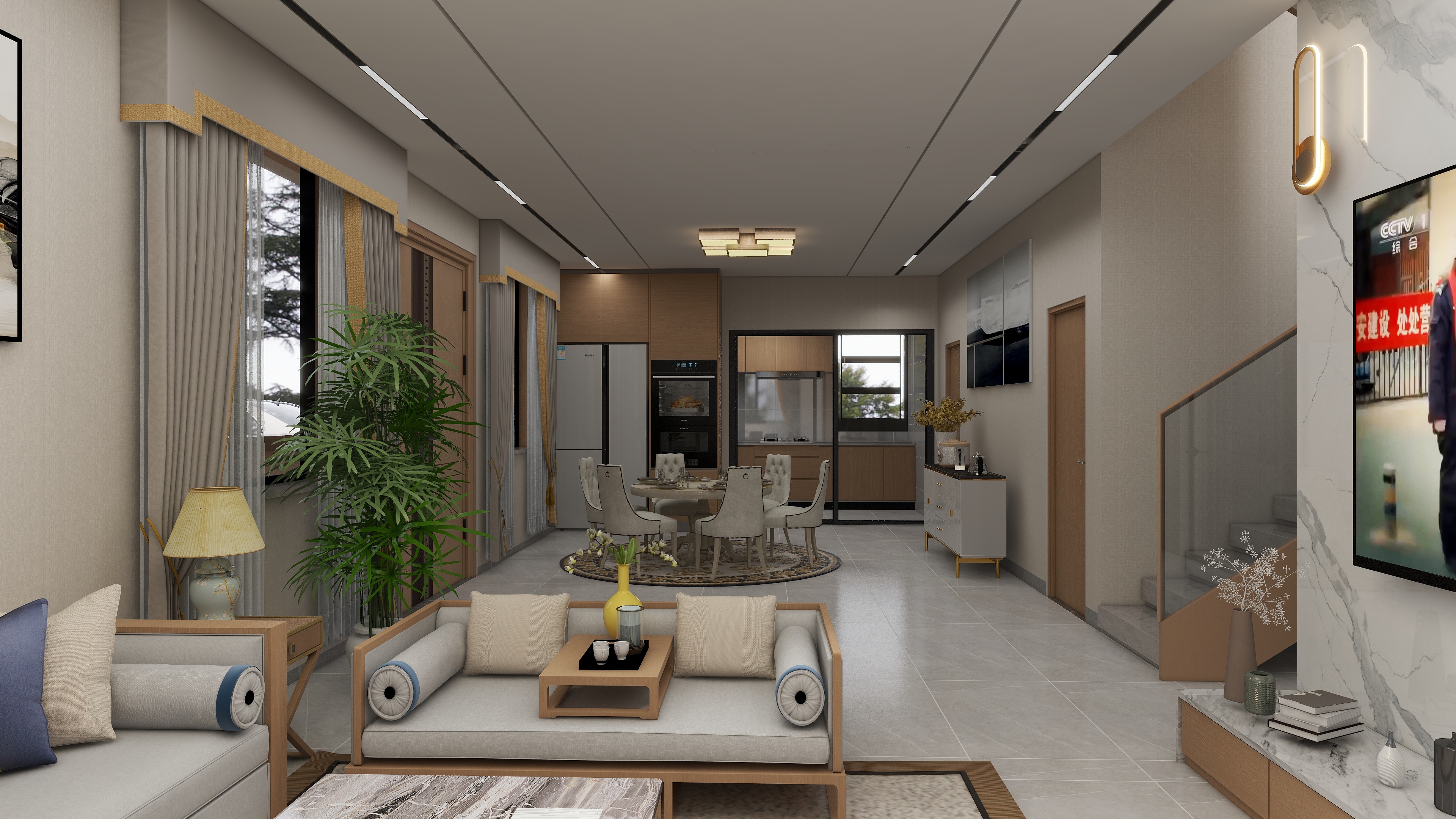 钟x设计施工-石角河东DF自建房-装修设计方案