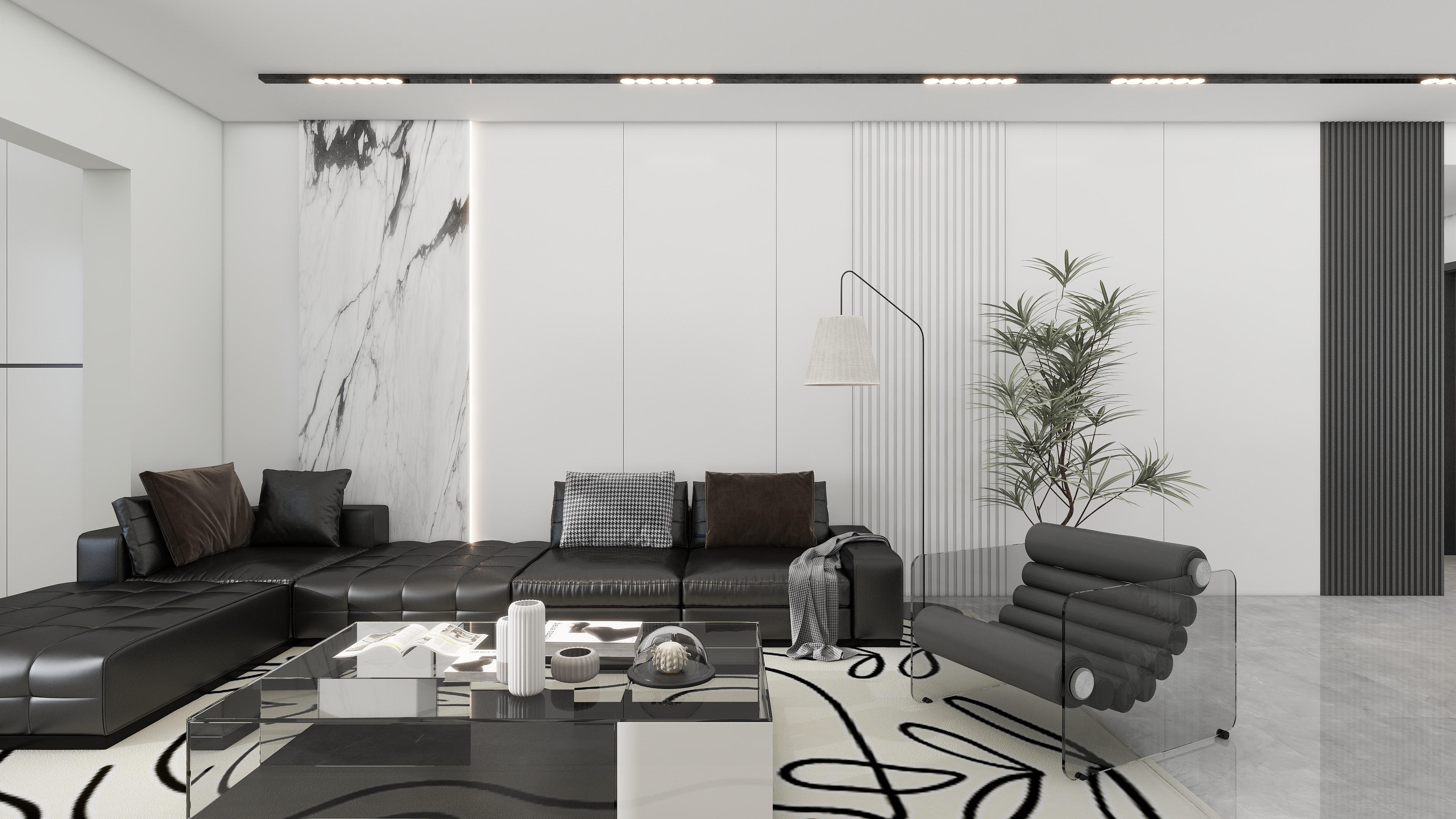 孙建-极简无色系-装修设计方案