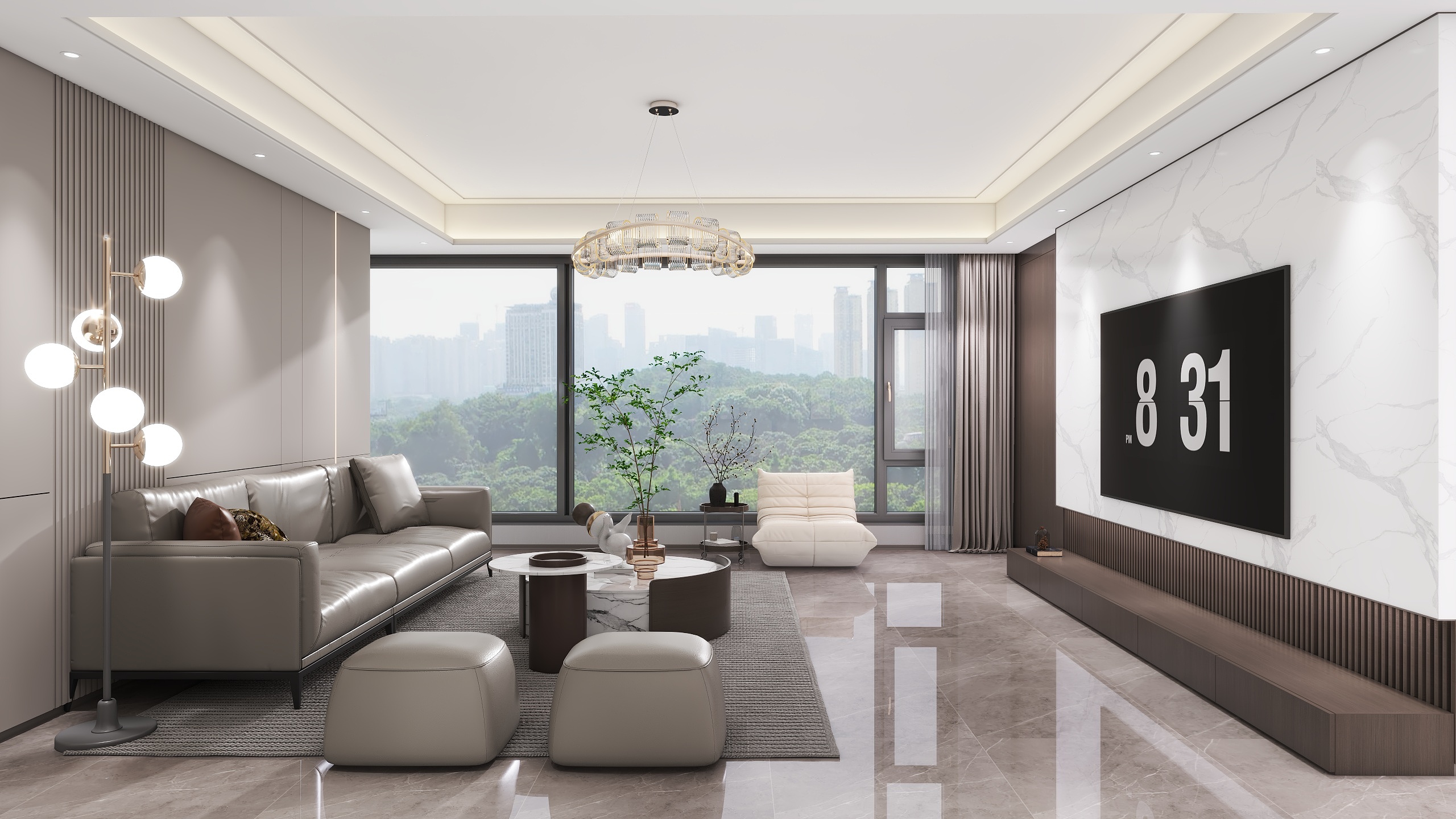 木子李李李丨-现代简约141㎡4室-装修设计方案