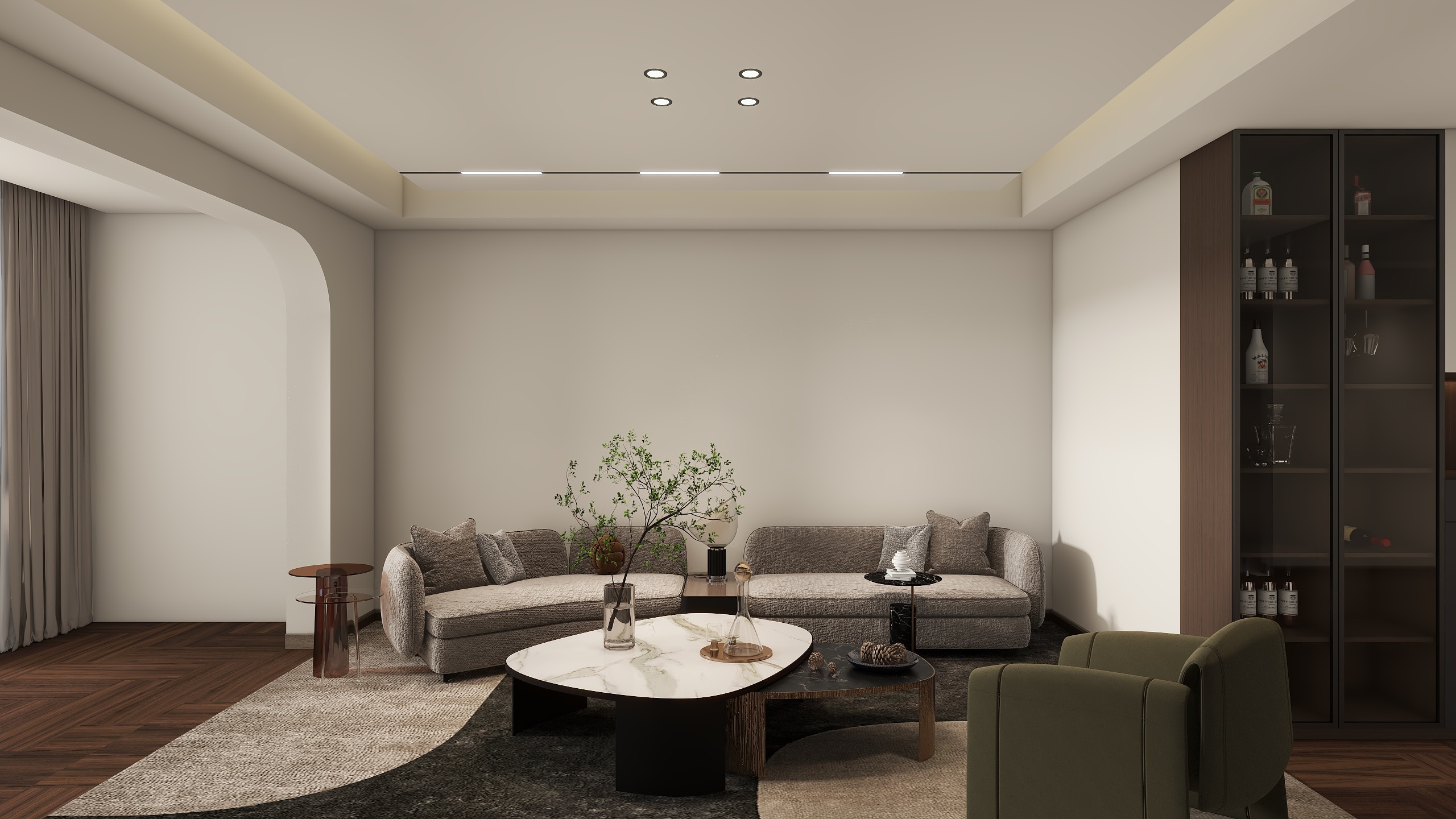 阿阿阿风-玺樾佳苑两室两厅装修效果图