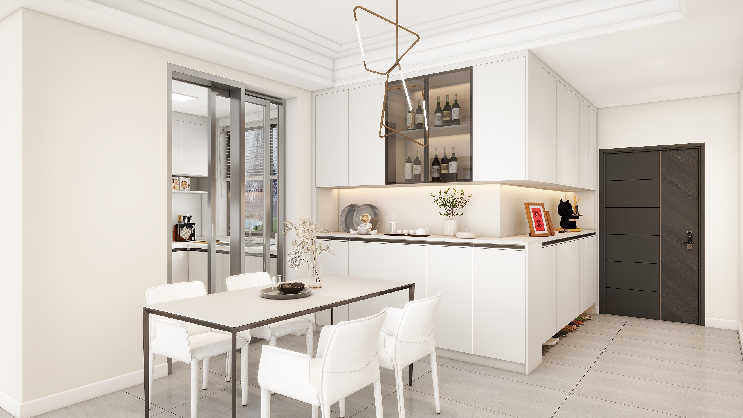 全屋定制设计321-118㎡3室装修效果图