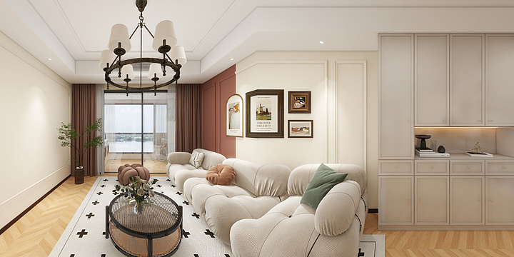 -YTYS--B1户型-法式-装修设计方案