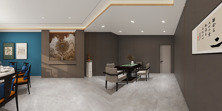 徐玉虎Xuyuhu-餐厅-装修设计方案