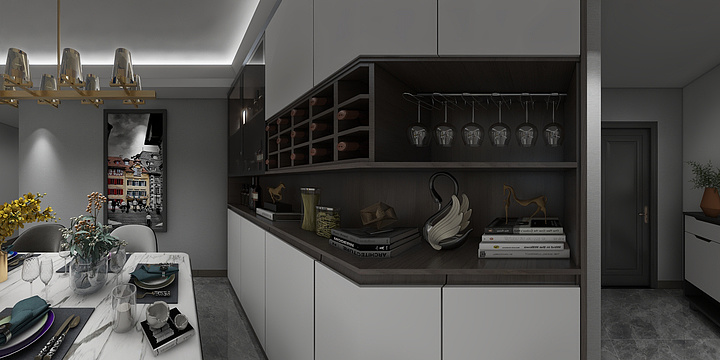 马德刚-乐平碧桂园58㎡-装修设计方案