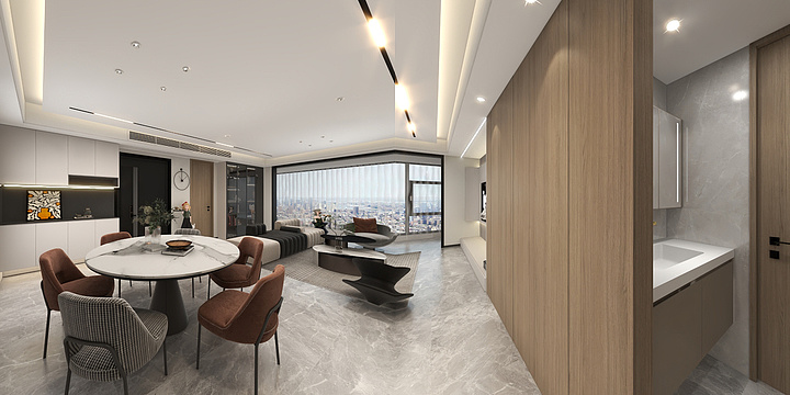 华丽效果-现代风格-装修设计方案