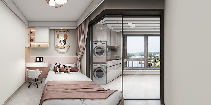 S.Q丨空間設計-旭辉广场4-1301效果图-装修设计方案